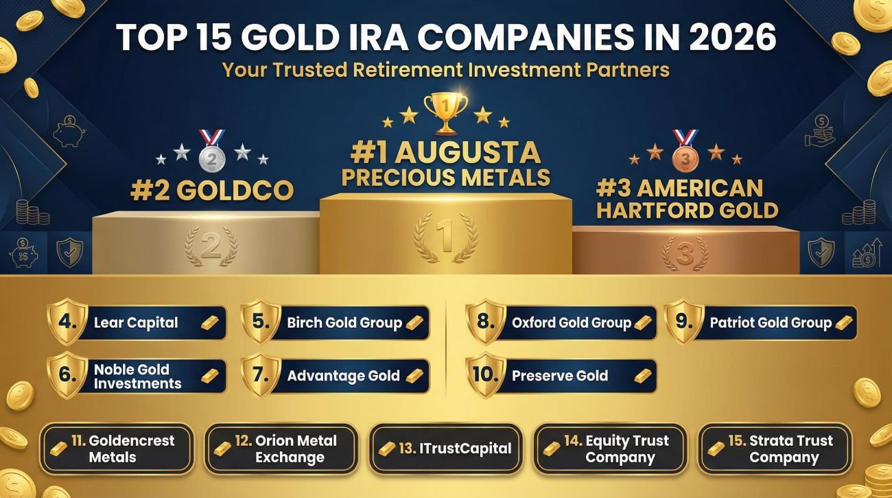 Top 15 Gold IRA Companies in 2026
