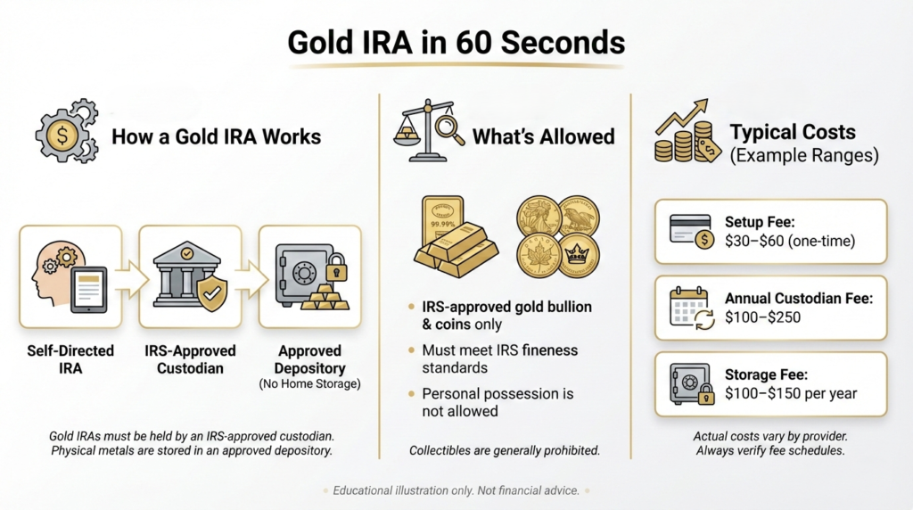 Gold IRA in 60 Seconds Explainer
